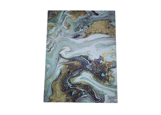 ورق مرمر پی وی سی 1220x2440 میلی متری براق بالا پانل دیواری پی وی سی 3 میلی متری