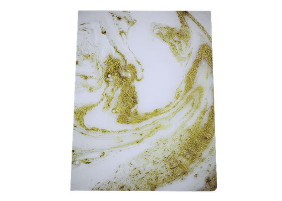 ورق مرمر پی وی سی 1220x2440 میلی متری براق بالا پانل دیواری پی وی سی 3 میلی متری