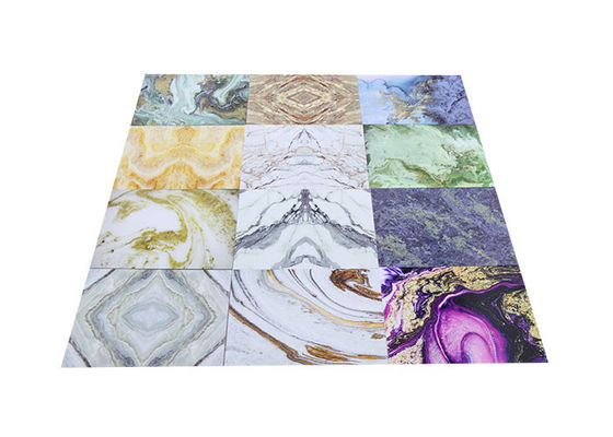 چاپ سه بعدی دیوار پلاستیکی UV سنگ مرمر پانل PVC دکوراسیون داخلی