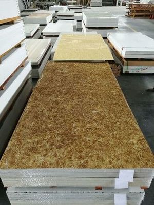 سنگ مرمر داخلی تزئینی داخلی PVC UV ورق مرمر 1220x2800x3mm