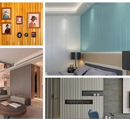 ضد آب پانل دیواری داخلی WPC برای تزئینات دیواری داخلی آسان نصب و نگهداری رایگان