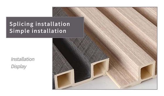 پانل های دیواری شیاردار WPC جایگزین چوب، همه کاره زیبا