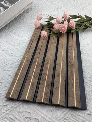 تزئینات ضد آب PS داخلی 3 بعدی دیوار چوبی قالب گیری قرنیز