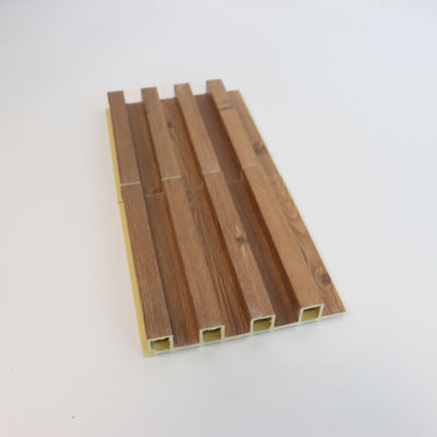 پانل دیواری WPC داخلی فلوت شده دکور داخلی دکور چوب پلاستیک کامپوزیت روکش PVC