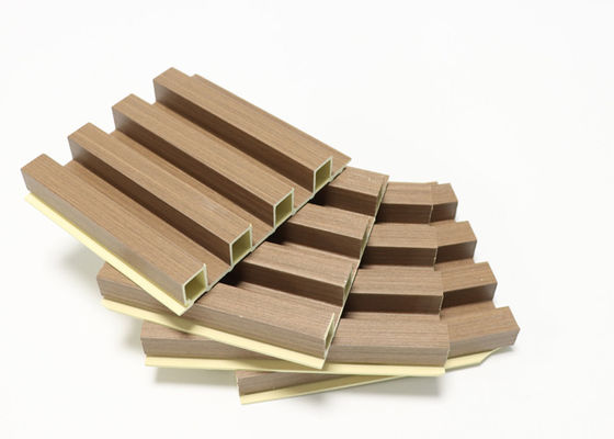 پانل دیواری WPC داخلی با لمینت دانه های چوب 160x24 میلی متر برای دکوراسیون داخلی