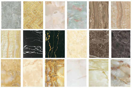 تزیین دیوار داخلی ورق مرمر پی وی سی لوکس براق 1220x2440mm 3mm