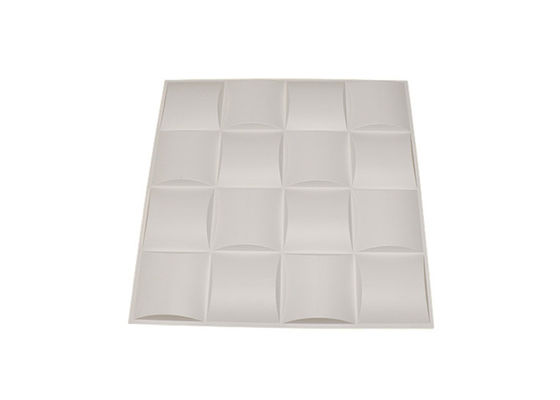 پانل های دیواری سه بعدی تزئینی 500x500 میلی متری پانل دیواری طلایی الماس خانگی PVC