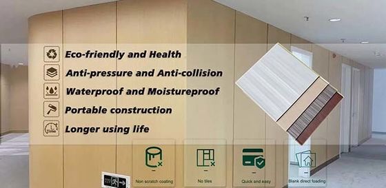 نصب آسان پانل های دیواری PVC تزئینی داخلی سقف نسوز وزن سبک