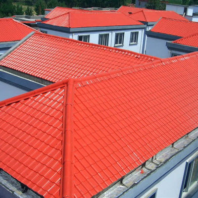 کاشی های سقفی رزینی مصنوعی آسا کاشی های سقف شینگل پی وی سی موجدار ورق های سقف پلاستیکی UPVC