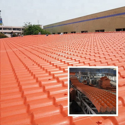 کاشی های سقفی رزینی مصنوعی آسا کاشی های سقف شینگل پی وی سی موجدار ورق های سقف پلاستیکی UPVC