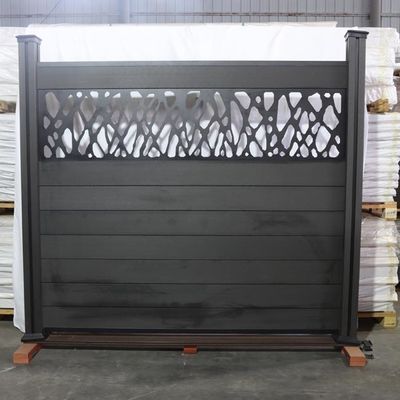 تابلوهای حصار کامپوزیت Wpc تزئینی تابلوهای باغ ضد آب بالکن 90 * 25 میلی متر