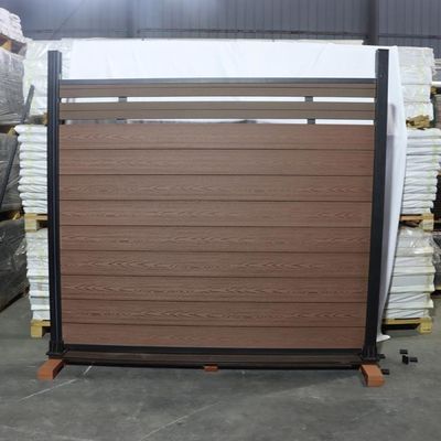 3 بعدی کامپوزیت Wpc Fence Board Wood Grain Wood Wood Wood Composite Fence Board نسوز در فضای باز