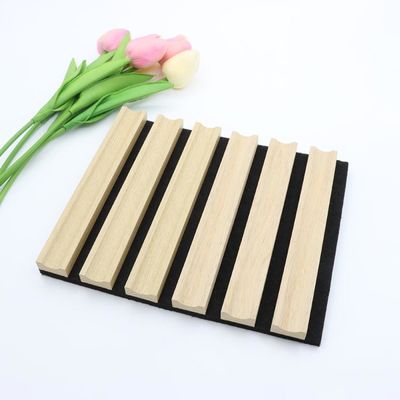 تخته پانل های آکوستیک لوکس پارچه چوبی شیاردار 2400 * 600 میلی متر