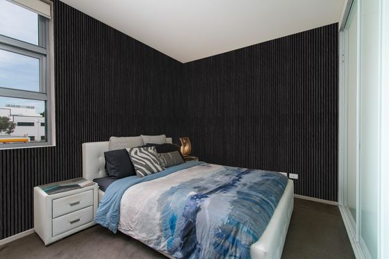 الیاف چوبی تخته پانل های آکوستیک دیواری نفوذ صدا عایق صدا