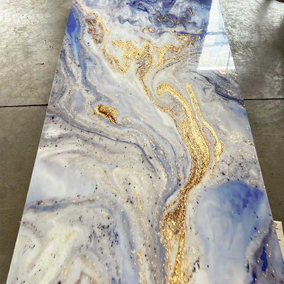 1220x2800mm ورق مرمر PVC تزئینی داخلی
