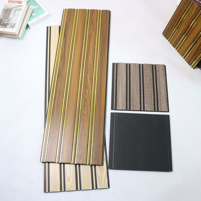 پانل سقف پی وی سی با طرح چوب برای دیوار داخلی، پانل دیواری مقرون به صرفه، جایگزین کاشی، نگهداری آسان