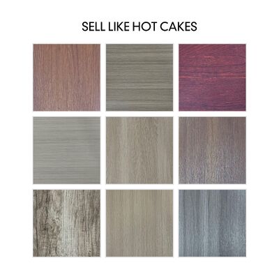 آسان برای نصب و قابل برداشتن فلمی تزئینی کف با الگوهای واقعی