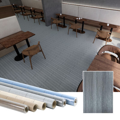 برچسب قابل برداشت 0.7mm PVC Vinyl Flooring Roll با پشتیبان چسب قوی