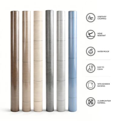 0.5mm مواد تزئینی خود چسبنده PVC سازگار با محیط زیست