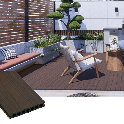 Outdoor Waterproof WPC Decking Boards for Poolside and Landscape Projects with Weather Resistance