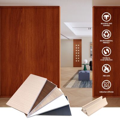 پانل دیواری پی وی سی سبک ضد آب و ضد حریق برای پارتیشن فضای اداری