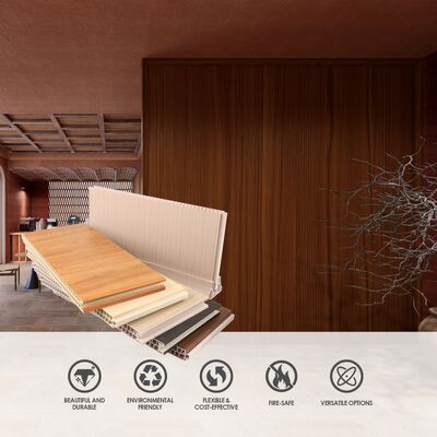 پنل حفاظتی ضد آب ضد آتش ضد رطوبت پنل پارتیشن PVC پنل دیواری برای تقسیم فضای داخلی