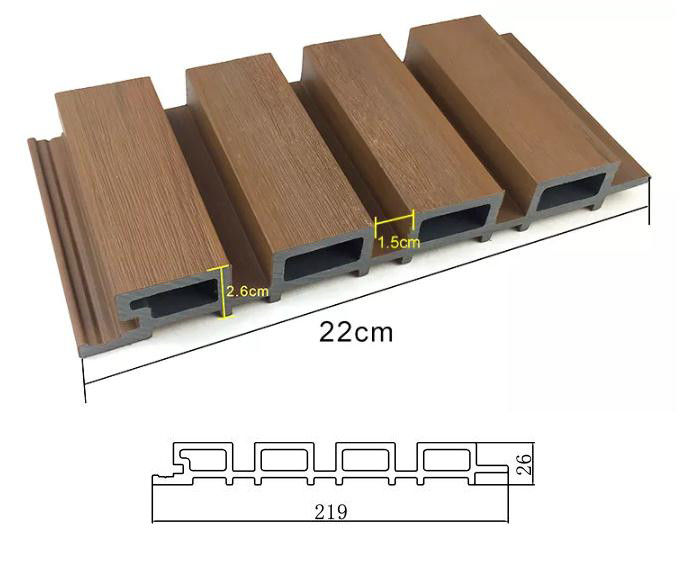 WPC Outdoor Composite Exterior Panels Wall Panel PVC Wood Wall Wall Co Extruded