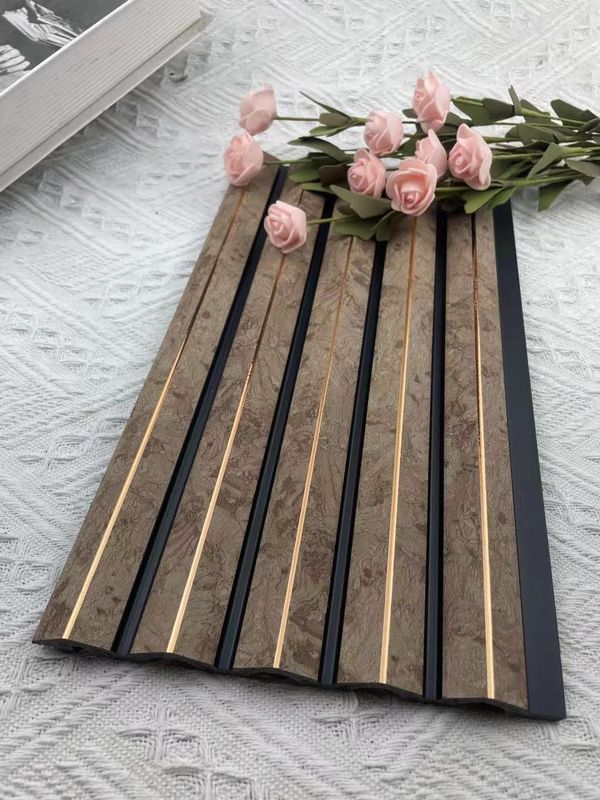 تزئینات ضد آب PS داخلی 3 بعدی دیوار چوبی قالب گیری قرنیز