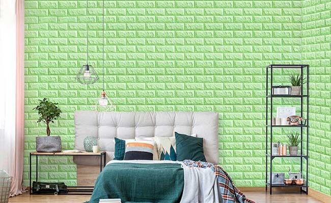 کاغذ دیواری فوم آجری سه بعدی وینیل با چسبندگی قوی برای تزئین دیوار