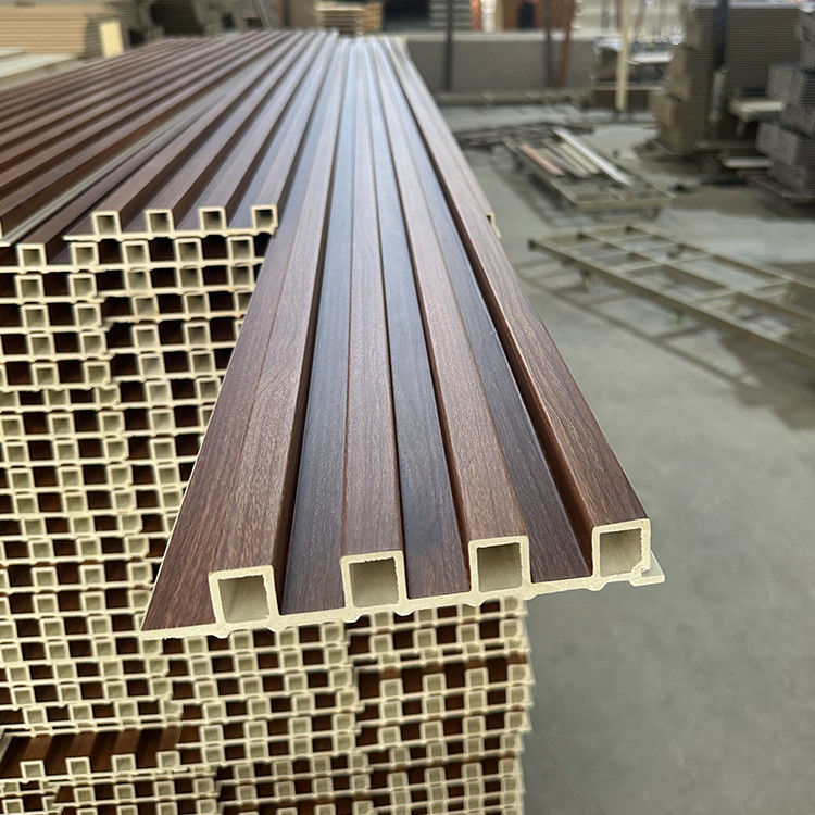 دکوراسیون داخلی چوب پلاستیکی کامپوزیت 160x24 پانل های Wpc برای دیوارهای داخلی