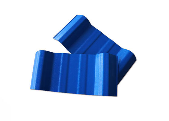 نسوز نصب آسان کاشی های سقف راه راه کاشی های پلاستیکی برای سقف سبک PVC کاشی ورق سقف رزینی