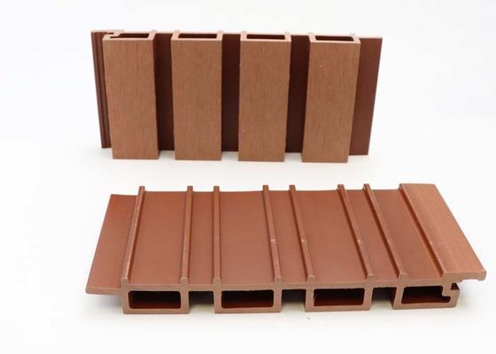 دکوراسیون دیوار در فضای باز پانل دیوار WPC خارجی 219mmx26mm روکش دیوار