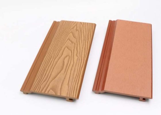 دکوراسیون دیوار در فضای باز پانل دیوار WPC خارجی 219mmx26mm روکش دیوار
