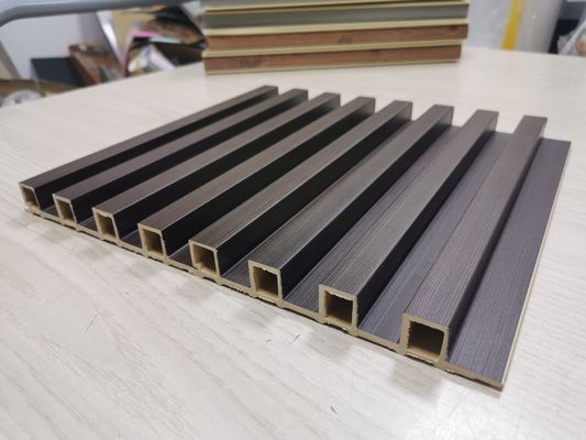 پانل دیواری PVC WPC دانه چوبی پانل دیواری فلوت شده پانل دیواری سه بعدی WPC