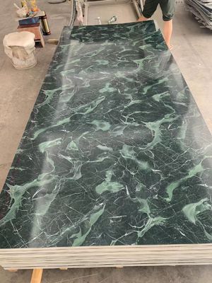 جوشانده دیوار داخلی ورق پلاستیک مرمر PVC UV ضد آب 1220x2800mm