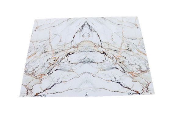 جوشانده دیوار داخلی ورق پلاستیک مرمر PVC UV ضد آب 1220x2800mm