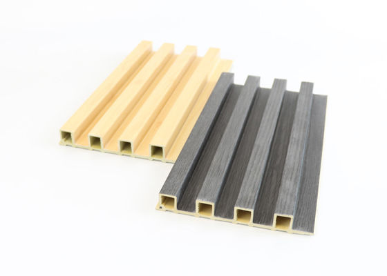 دکوراسیون داخلی پانل دیواری WPC کامپوزیت چوبی فلوت شده 160mm x 24mm ضد آب