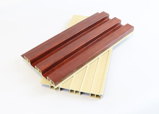 دکوراسیون داخلی پانل دیواری WPC کامپوزیت چوبی فلوت شده 160mm x 24mm ضد آب