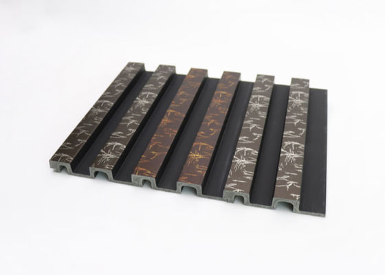 پانل دیواری تزئینی رنگی چوبی پلی استایرن 3d Ps Fluted Panel Wallboard Wallboard