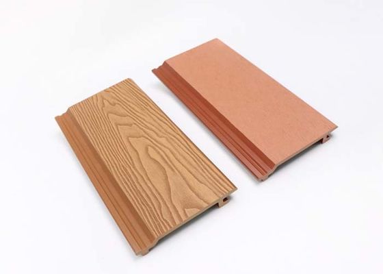 کامپوزیت چوب پلاستیک ضد آب 219x26x2900 WPC پانل دیوار خارجی روکش دیوار
