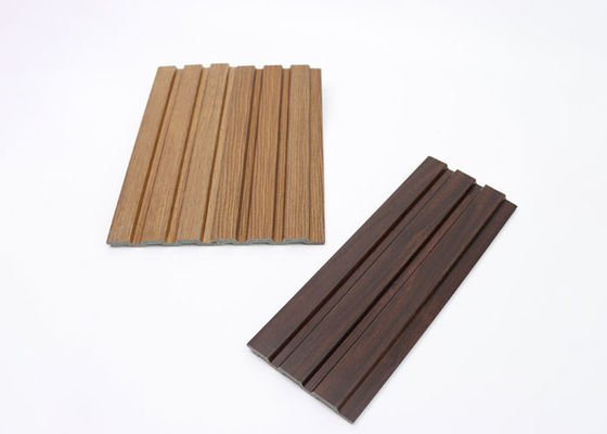 پانل های داخلی پانل روکش دیوار PS با خط نقره ای طلایی برای پس زمینه 120x12mm