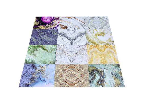 1220x2800mm ورق سنگ مرمر PVC داخلی تزئینی بسیار براق برای حمام