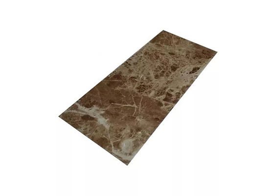 1220x2800mm ورق سنگ مرمر PVC داخلی تزئینی بسیار براق برای حمام
