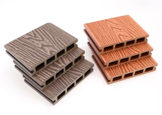 Co Extrusion Exterior WPC Decking Decking Hollow Composite Decking Board