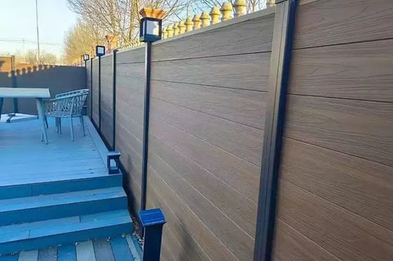 پانل WPC دیوار PVC باغ ضد آب برای دکوراسیون ضد لغزش فضای باز سازگار با محیط زیست