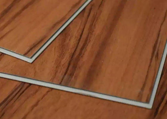 کفپوش چوبی 180x1220x4mm کلیک کنید SPC کفپوش پلاستیکی PVC ضد آب
