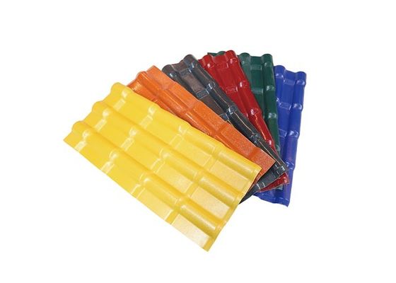 کاشی سقف پی وی سی سبک وزن 0.8 میلی متر - 3.2 میلی متر مواد بام پلاستیکی کاشی سقف Asa Pvc
