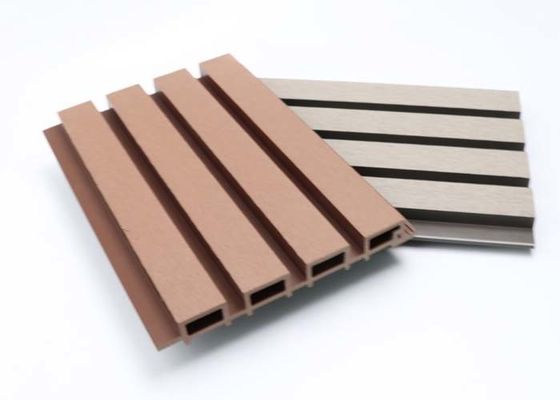 Wood Grain Exterior WPC Wall Panel Outdoor Cladding Co Extrusion Fireproof