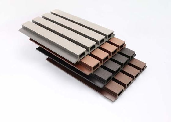 Wood Grain Exterior WPC Wall Panel Outdoor Cladding Co Extrusion Fireproof
