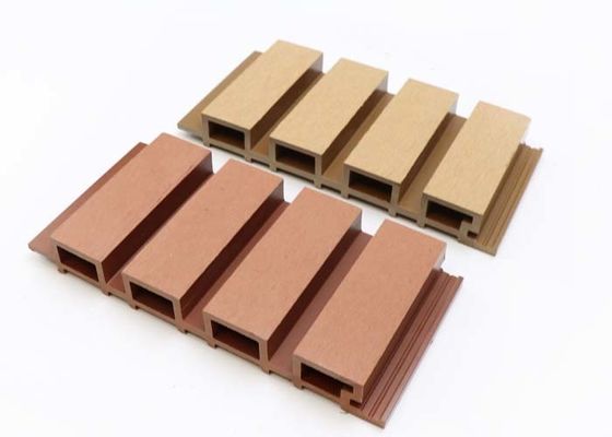 Wood Grain Exterior WPC Wall Panel Outdoor Cladding Co Extrusion Fireproof